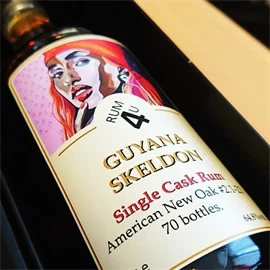 Rum4u Guyana SWR Skeldon 2023 Gavesæt med miniature single cask rom